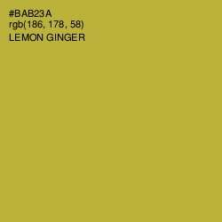 #BAB23A - Lemon Ginger Color Image